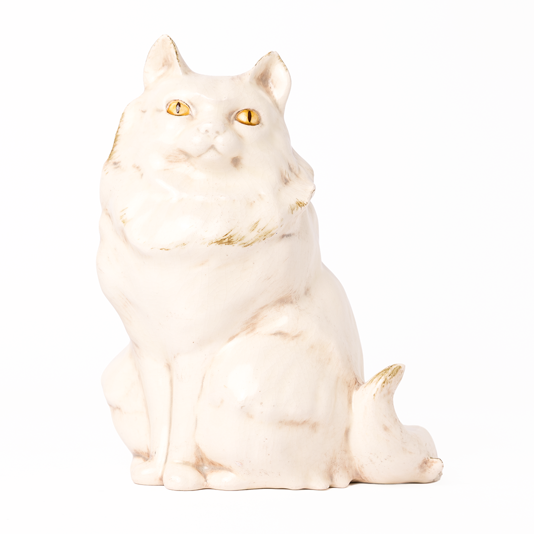 Vintage Freeman & McFarlin Persian Cat Sculpture – Mid-Century Ceramic Figurine