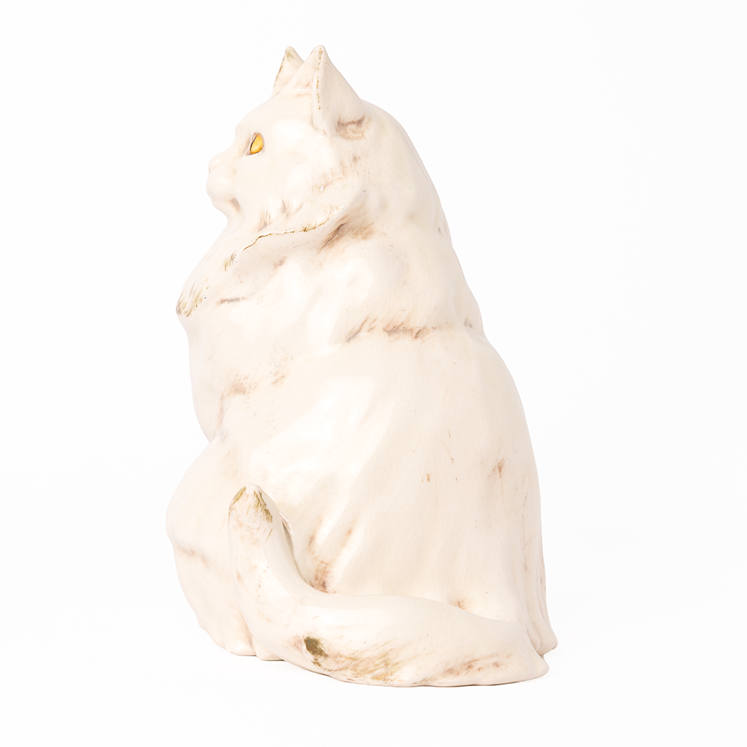 Vintage Freeman & McFarlin Persian Cat Sculpture – Mid-Century Ceramic Figurine