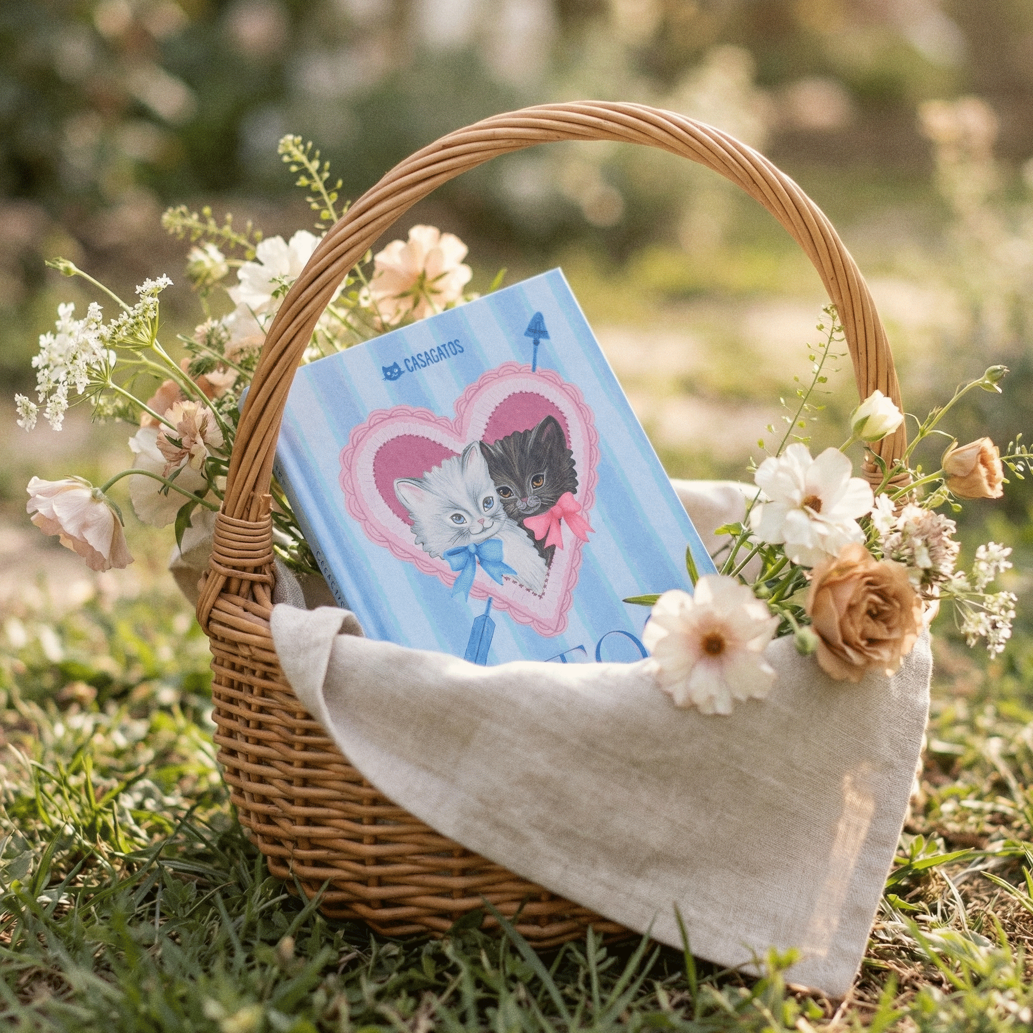 Furever Friends Journal | Kittens Heart Illustration