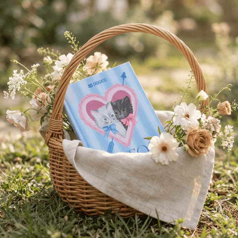 Furever Friends Journal | Kittens Heart Illustration