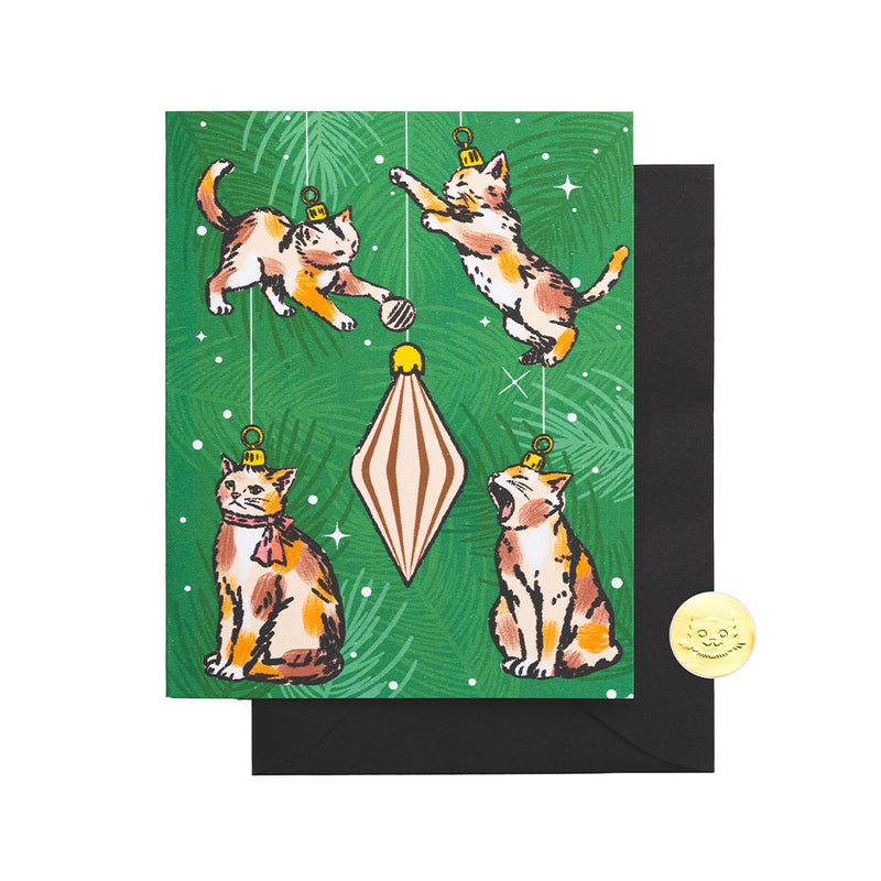 Cats in the Ornaments | Holiday Greeting Card