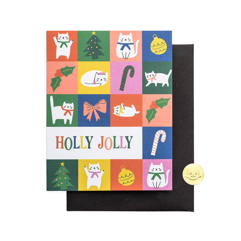 Holly Jolly Cats | Holiday Greeting Card