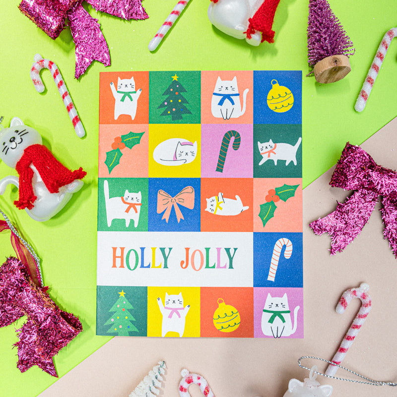 Holly Jolly Cats | Holiday Greeting Card