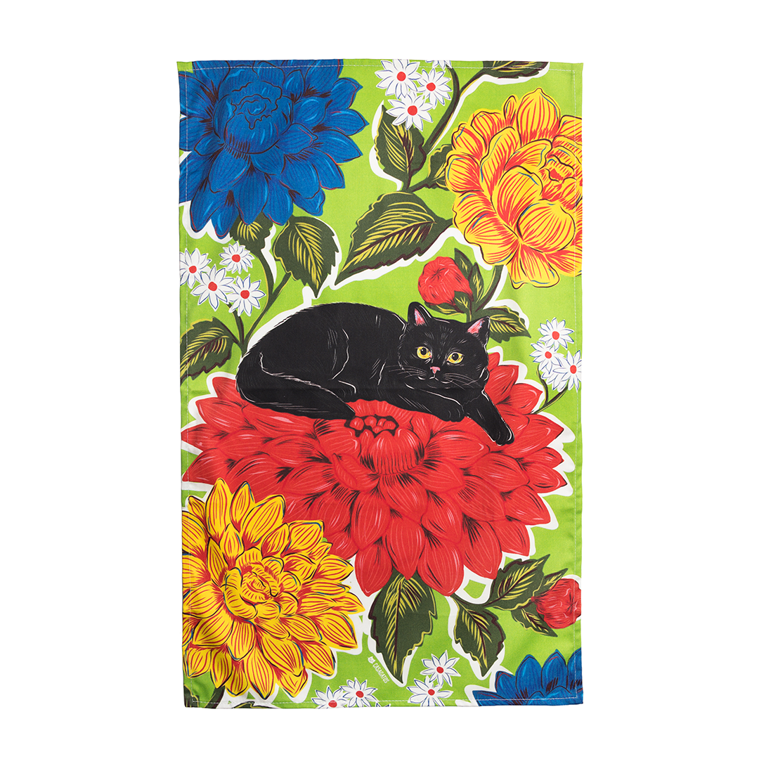 Black Cat Kitchen Towels | Set of 2